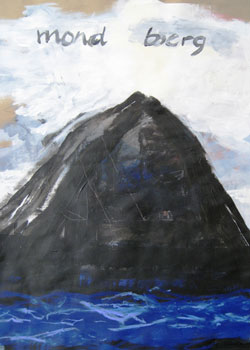 mond bergAcryl und Oilbar, 112 x 82 cm, 2009